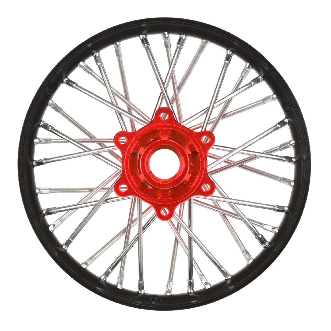 Pro-Line Pro-Spec Alum V2 Bead Rear Wheel, Black/Red