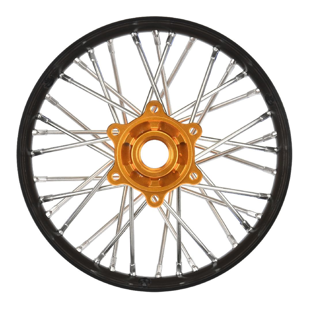 Pro-Line Pro-Spec Alum V2 Bead Rear Wheel, Black/Gold