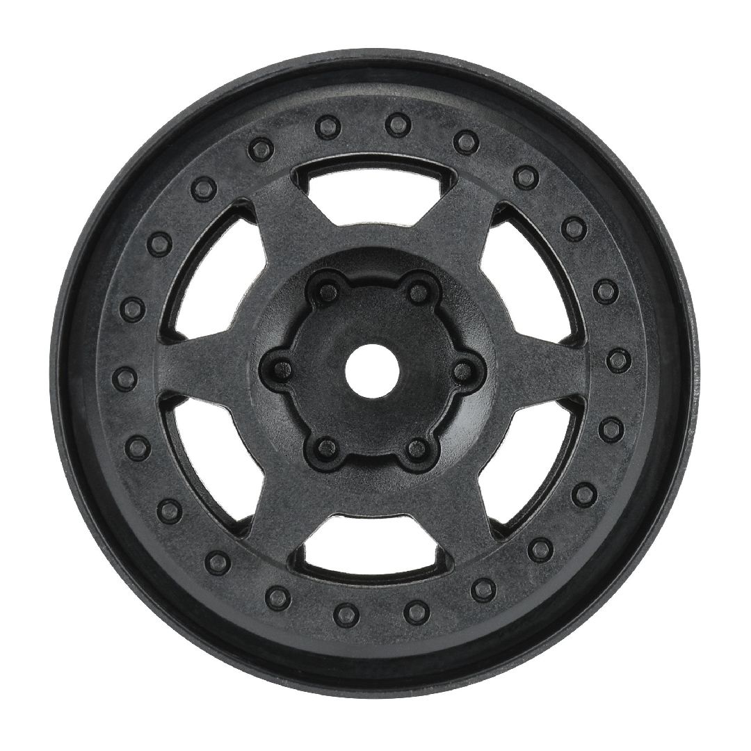 Pro-Line Holcomb F/R 1.55" 12mm Crawler Bead-Loc Whls (2) Black