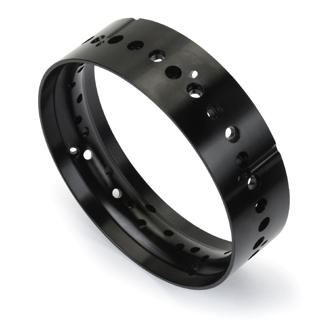 Pro-Line Pro-Spec Aluminum Front Rim Black: Promoto-SM