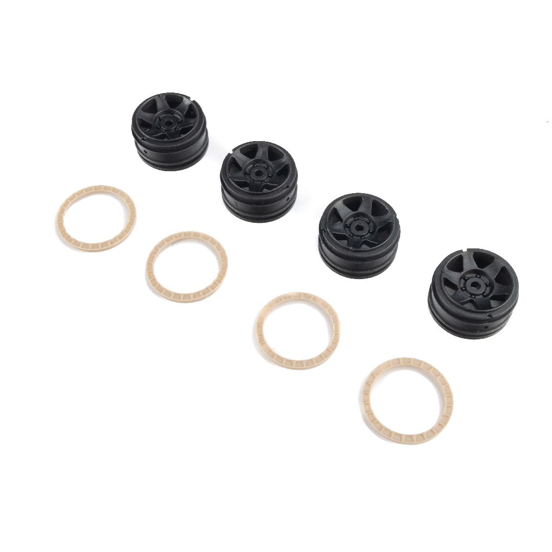 Pro-Line Black Rhino Bahari Wheel w/ Bead Ring: SCX30 (4)