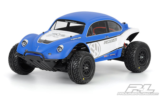 Pro-Line Volkswagen Full Fender Baja Bug Clear Body for Slash 2wd & Slash 4x4