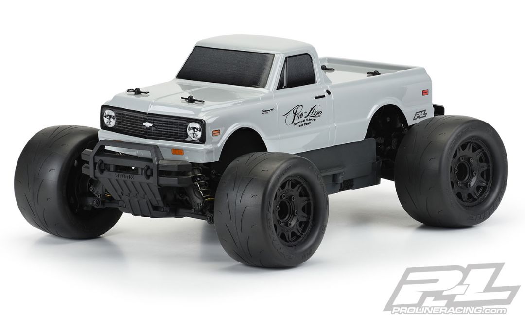 Pro-Line 1972 Chevy C-10 Tough-Color (Stone Gray) Body for Stampede & Granite