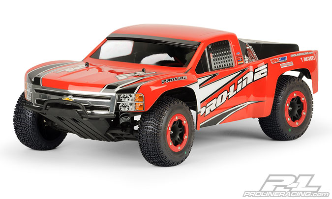 Pro-Line Chevy Silverado 1500 Clear Body for PRO-Fusion SC 4x4, Slash 2wd, Slash 4x4 & SC10