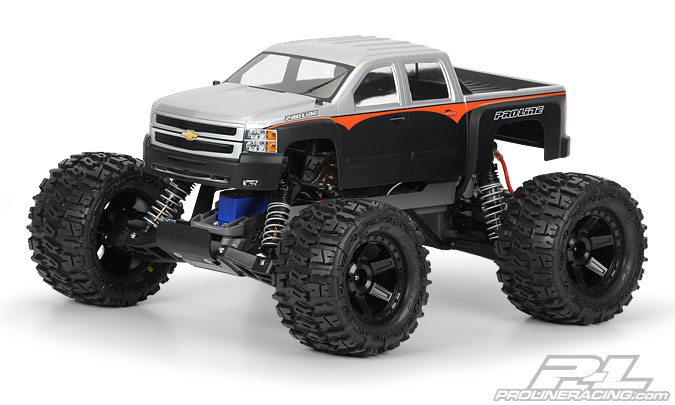 Pro-Line Chevy Silverado 2500 HD Clear Body for Stampede