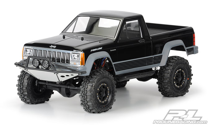 Pro-Line Jeep Comanche Full Bed Clear Body 12.3" Crawlers