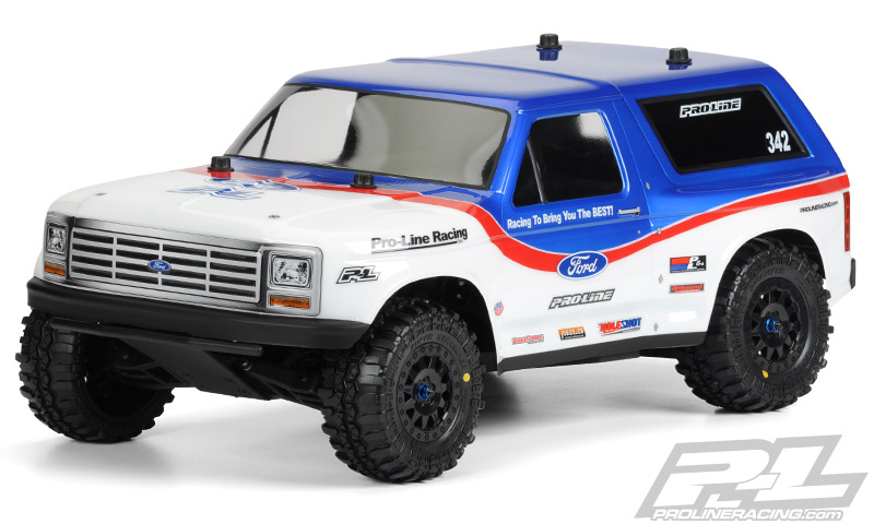 Pro-Line 1981 Ford Bronco Clear Body for Slash 2wd, Slash 4x4 & PRO-Fusion SC 4x4 (with extended body mounts)