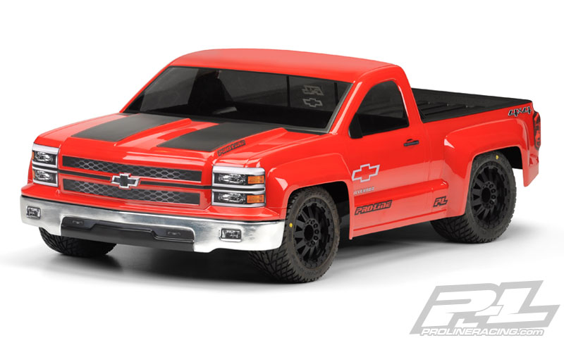 Pro-Line Chevy Silverado Pro-Touring Clear Body for SC - Click Image to Close