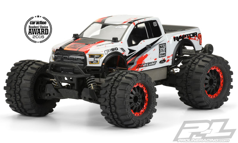 Pro-Line 2017 Ford F-150 Raptor Clear Body for Stampede