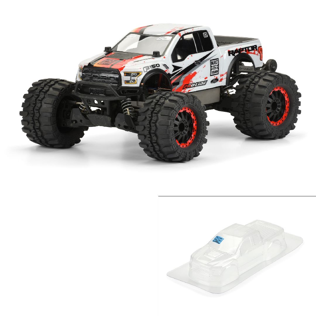 Pro-Line 2017 Ford F-150 Raptor Clear Body for Stampede