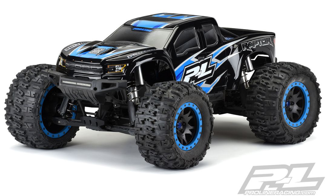 Pro-Line Pre-Cut 2017 Ford F-150 Raptor Tough-Color (Black) Body for X-MAXX