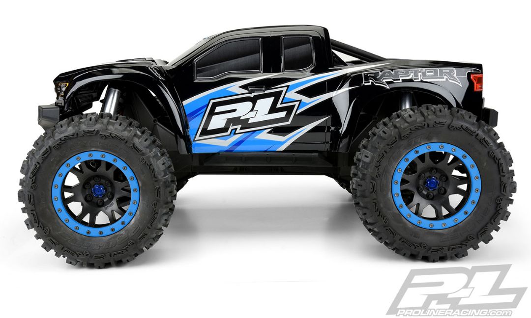 Pro-Line Pre-Cut 2017 Ford F-150 Raptor Black Body X-MAXX