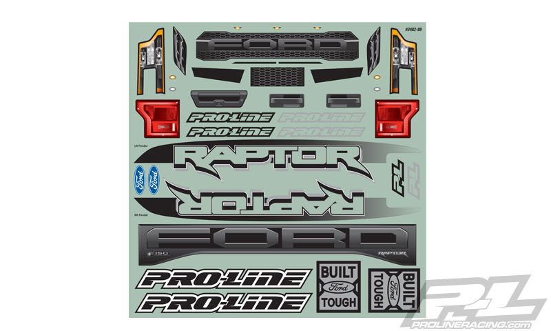 Pro-Line Pre-Cut 2017 Ford F-150 Raptor Black Body X-MAXX