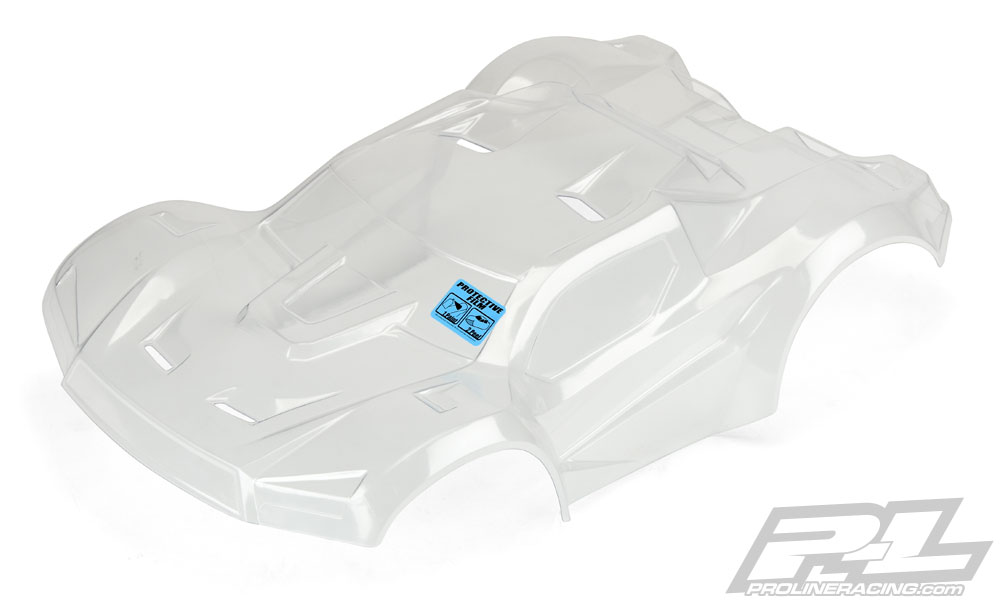 Pro-Line Pre-Cut Monster Fusion Clr bdy SC with 2.8" MT Tires