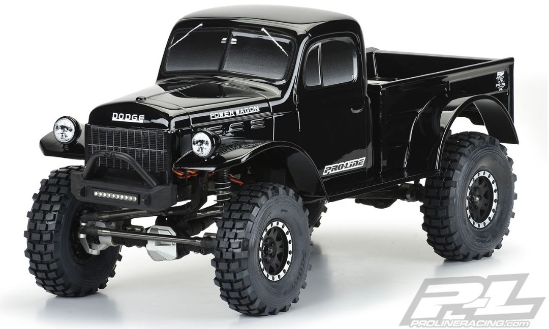 Pro-Line 1946 Dodge Power Wagon Tough-Color (Black) Body for 12.3