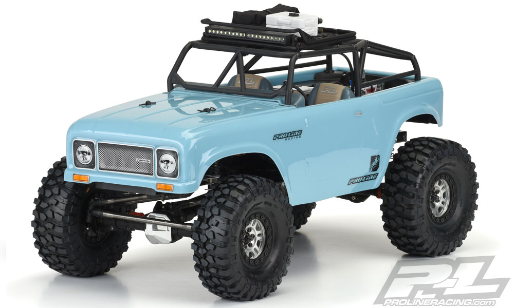 Pro-Line Ambush Clear Body with Ridge-Line Trail Cage for 12.3 (313mm) Wheelbase Scale Crawlers