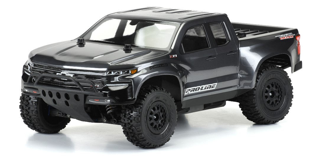 Pro-Line 2019 Chevy Silverado Z71 Trail Boss True Scale Clear Body for Slash, Slash 4x4 & PRO-Fusion SC 4x4 (with extended body mounts)