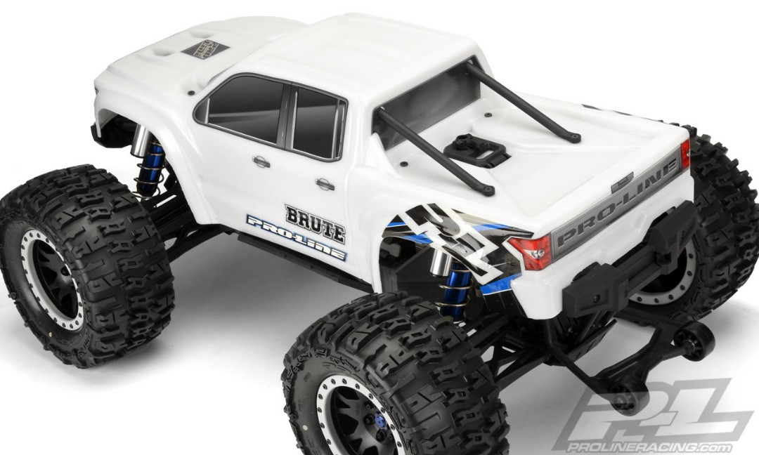 Pro-Line Pre-Cut Brute Bash Armor Body (White) for X-MAXX - Click Image to Close