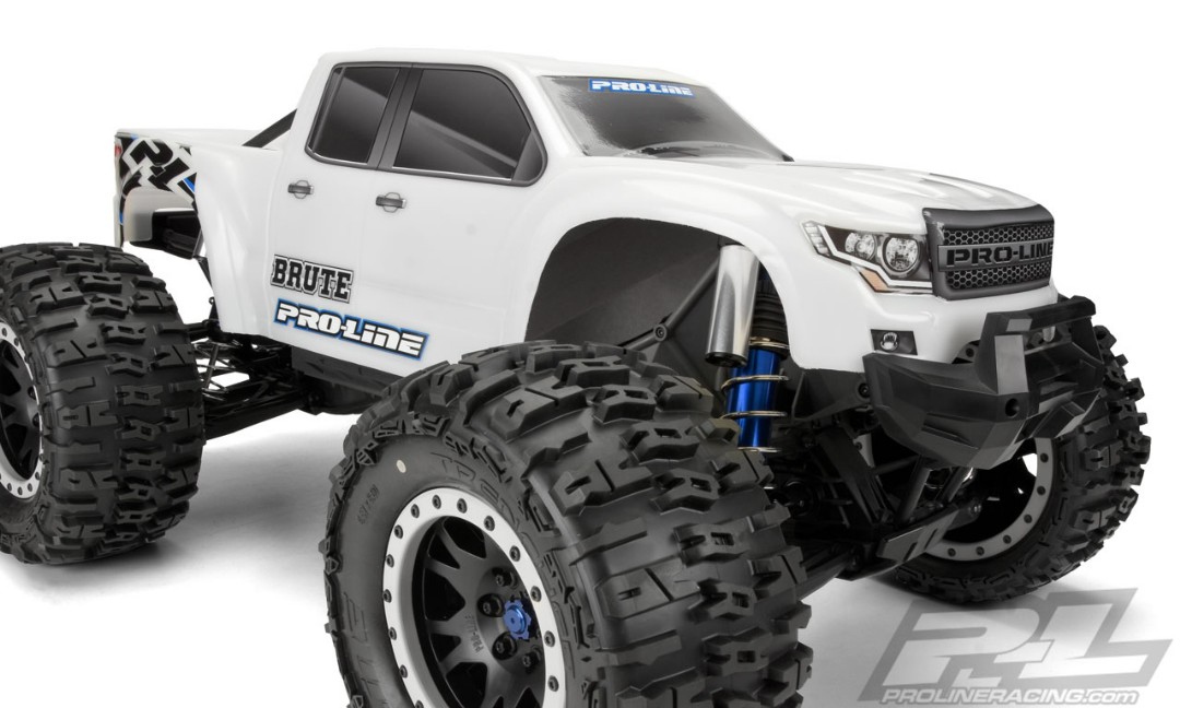 Pro-Line Pre-Cut Brute Bash Armor Body (White) for X-MAXX - Click Image to Close