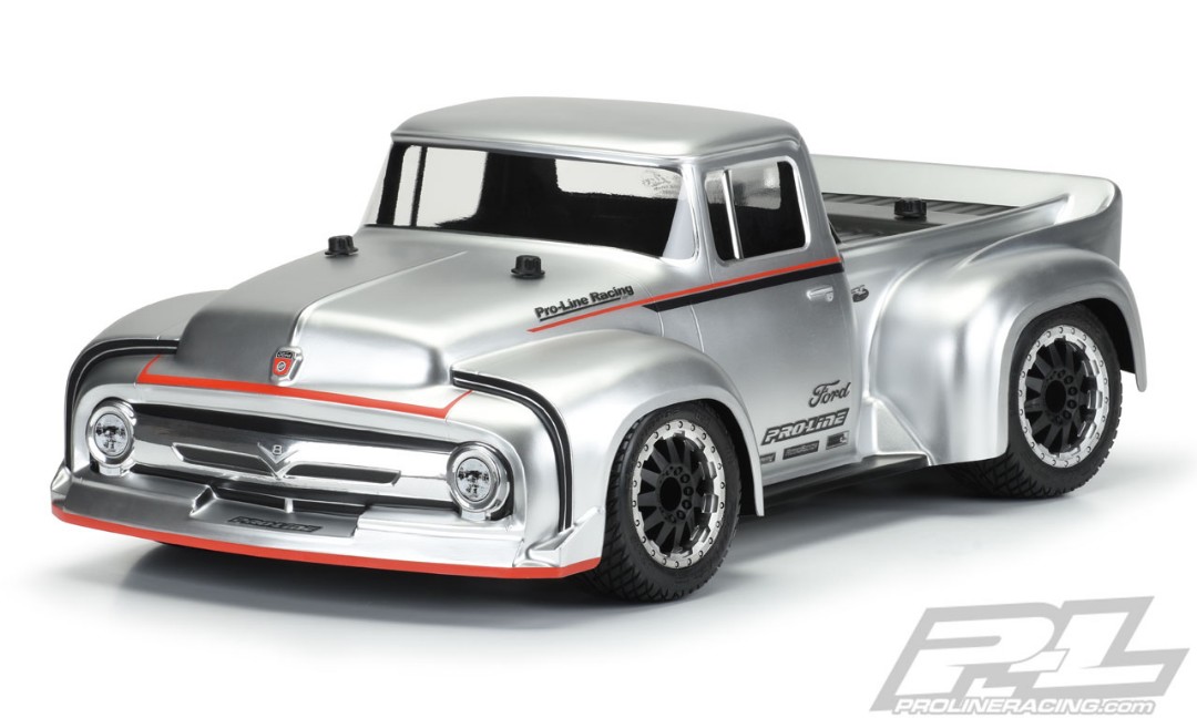 Pro-Line 1956 Ford F-100 Pro-Touring Street Truck Clear Body for Slash 2wd, Slash 4x4, 1/10 Rally & PRO-Fusion SC 4x4 - Requires 2.8