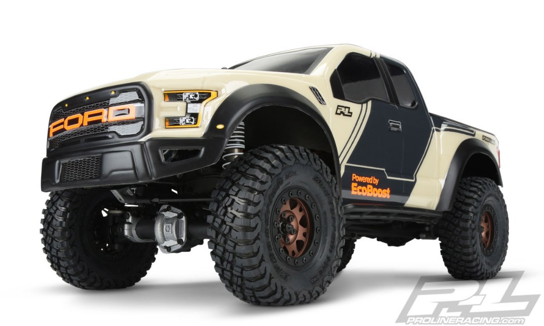 Pro-Line 2017 Ford F-150 Raptor Clear Body 12.3" WB Crawlers