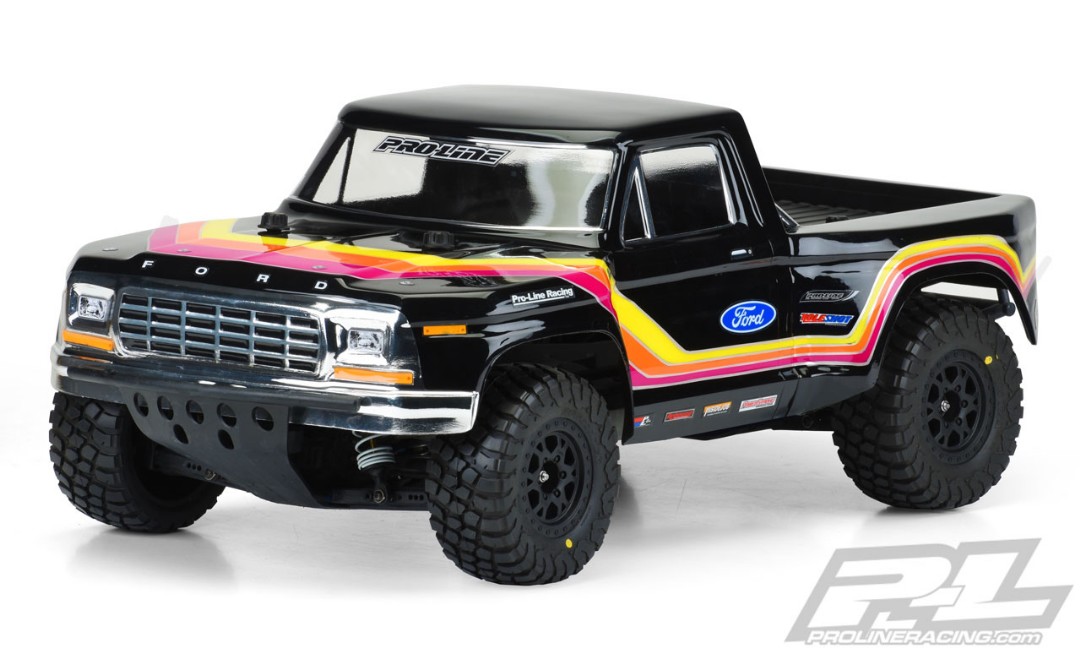 Pro-Line 1979 Ford F-150 Race Truck Clear Body for Slash 2wd, Slash 4x4 & PRO-Fusion SC 4x4 (with extended body mounts)