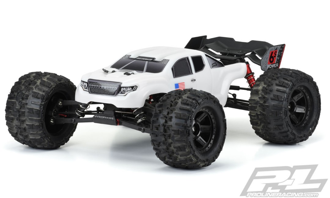 Pro-Line Pre-Cut Brute Bash Armor (White) Body for ARRMA Kraton 6S