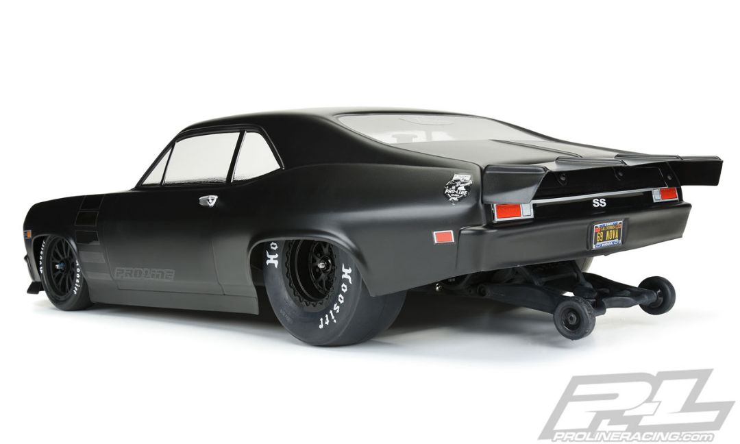 Pro-Line 1969 Chevrolet Nova Clear Body Slash 2wd Drag Car