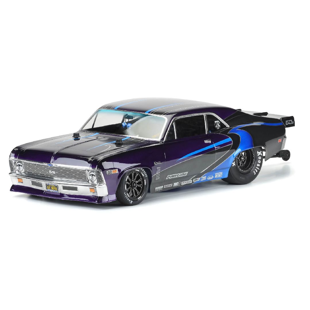 Pro-Line 1969 Chevrolet Nova Clear Body for Slash 2wd Drag Car