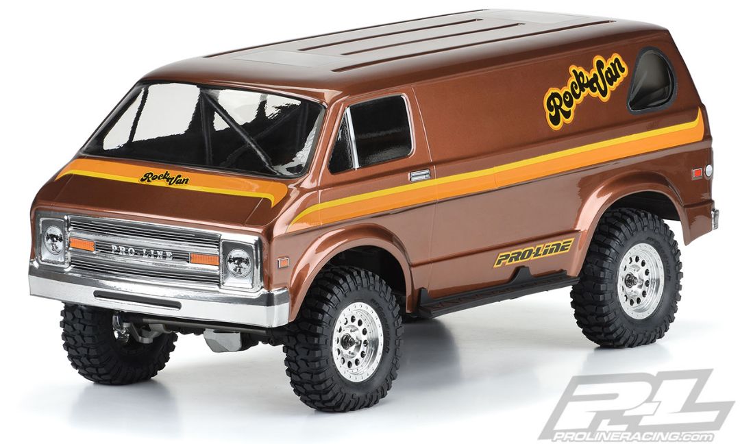 Pro-Line 70's Rock Van Clear Body for 12.3