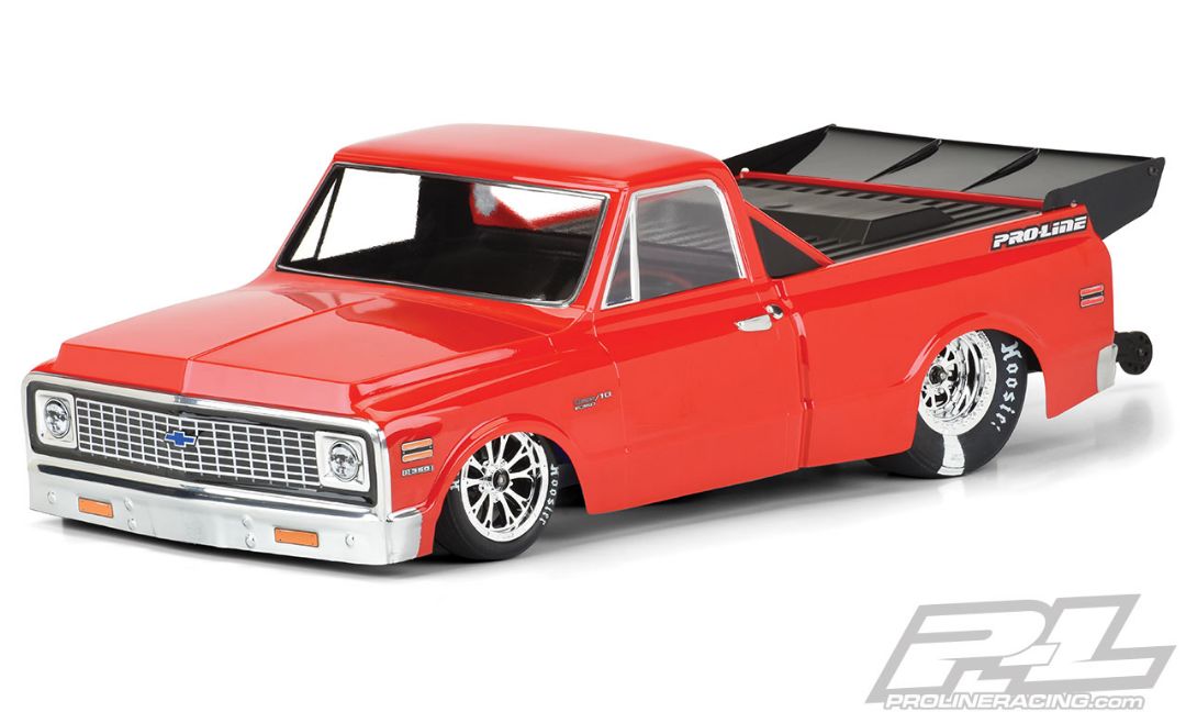 Pro-Line 1972 Chevy C-10 Clear Body for SC Drag - Click Image to Close