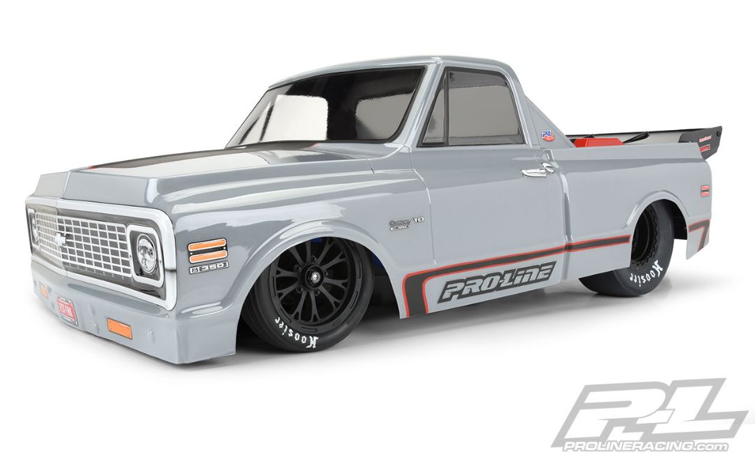 Pro-Line 1972 Chevy C-10 Clear Body for SC Drag - Click Image to Close