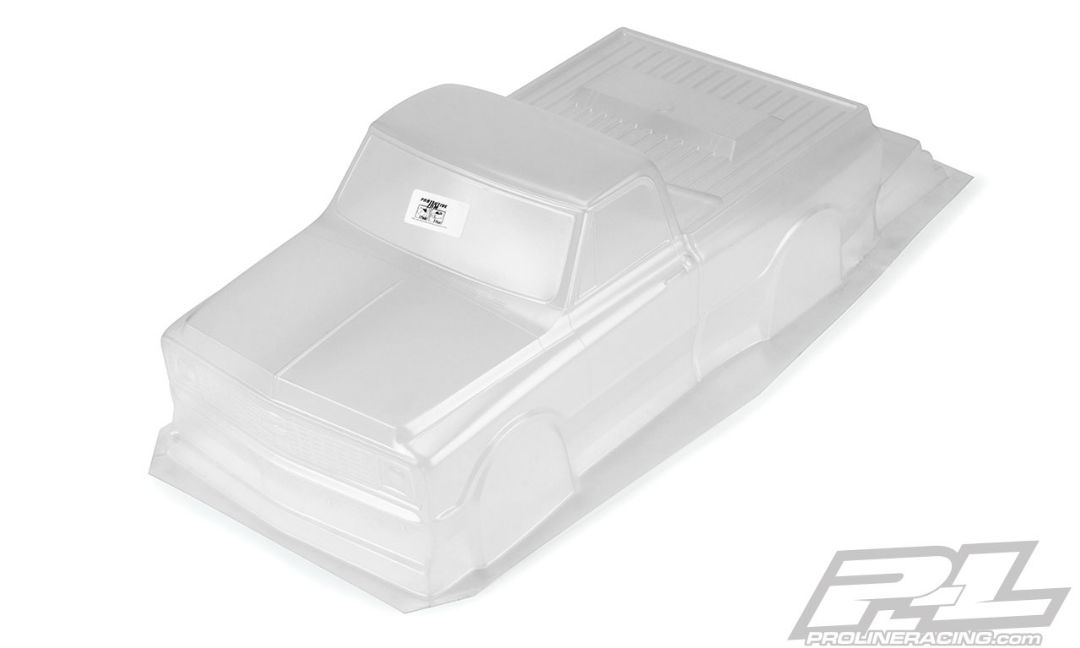 Pro-Line 1972 Chevy C-10 Clear Body for SC Drag - Click Image to Close