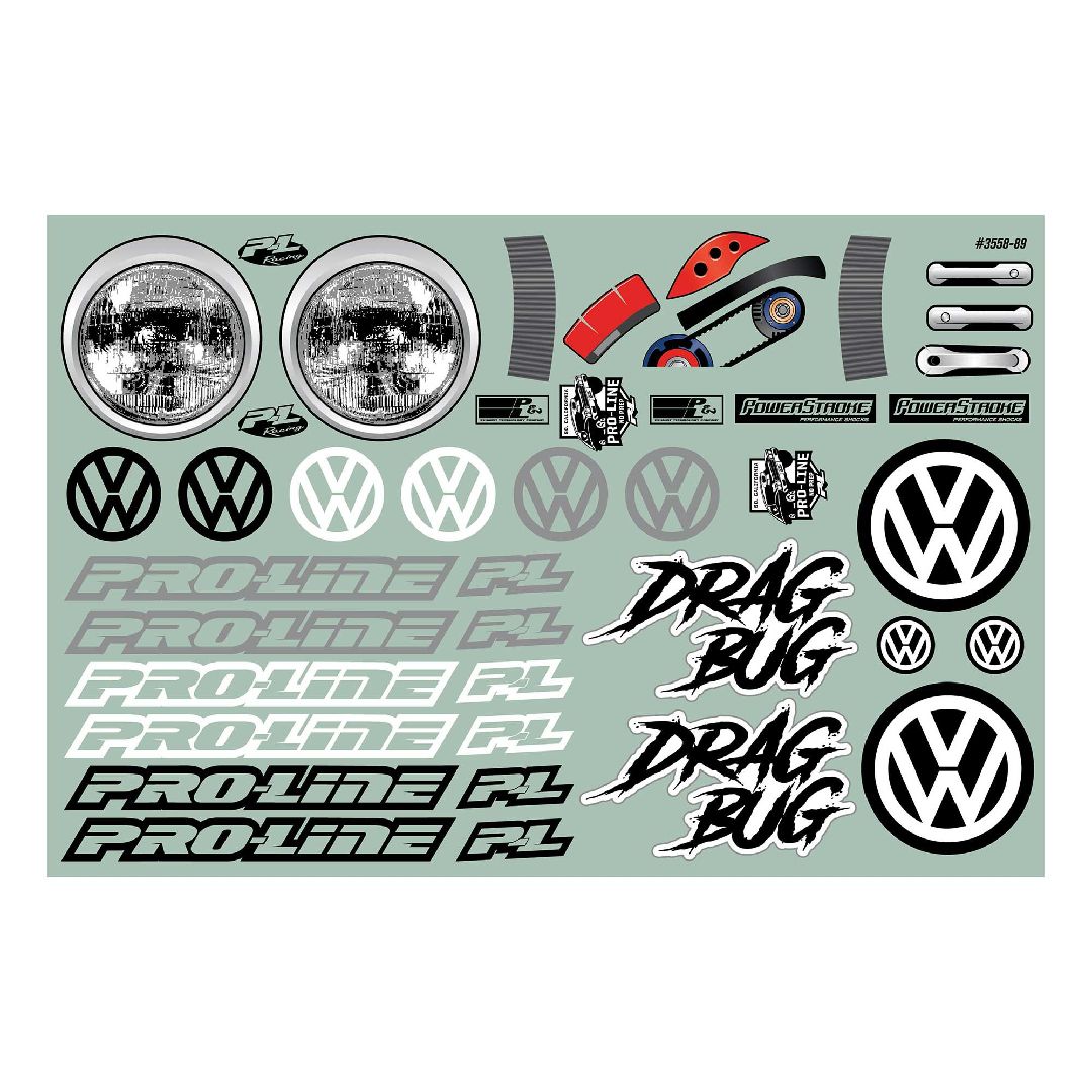Pro-Line Racing Volkswagen Drag Bug Clear Body
