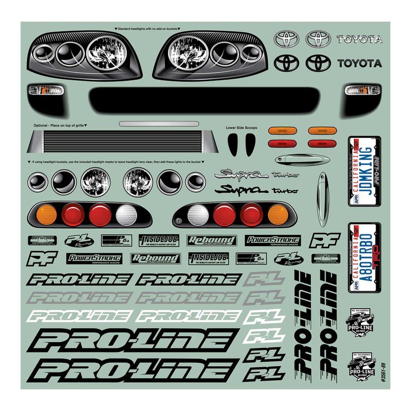 Pro-Line Racing 1995 Toyota Supra Clear Body