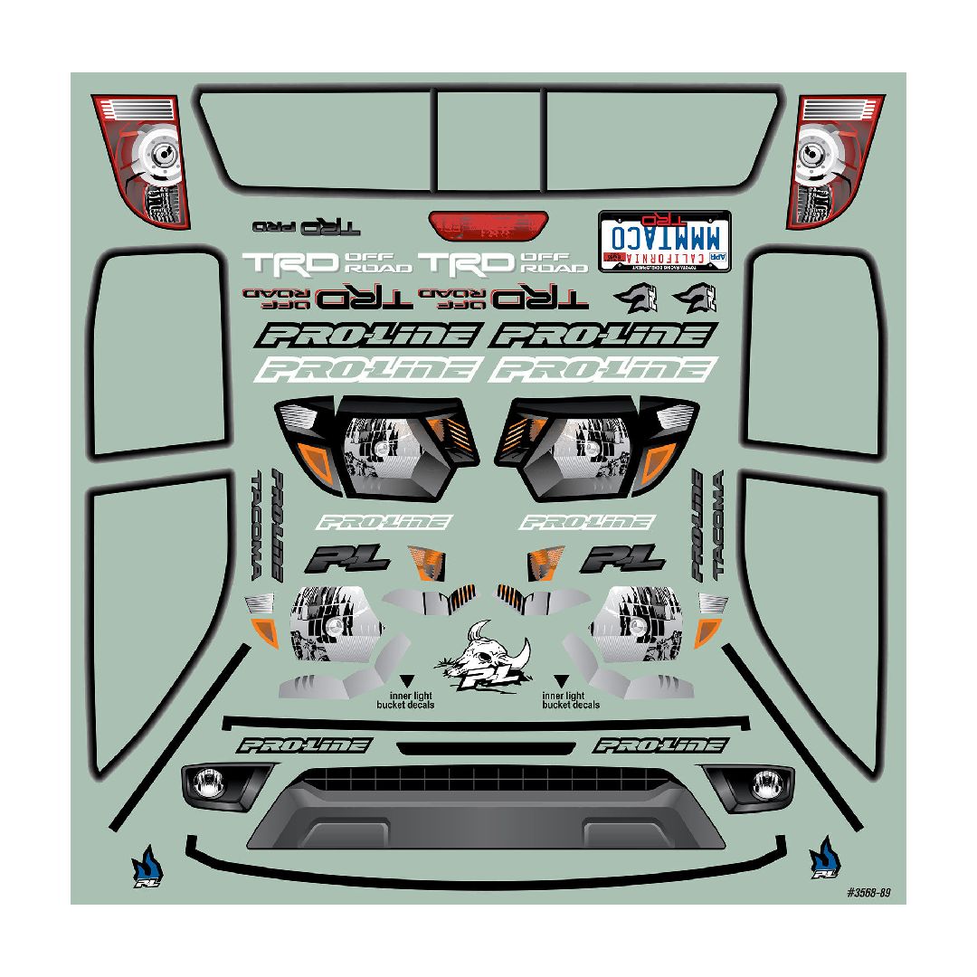 Pro-Line 2015 Tacoma TRD Pro Clear Body Set w/ Scale Assy.