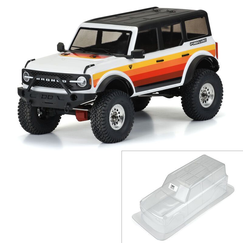 Pro-Line 2021 Ford Bronco Clear Body 12.3" Crawlers