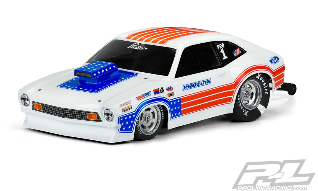 Pro-Line 1972 Ford Pinto Clear Body for Bandit & other Drag Cars - Click Image to Close