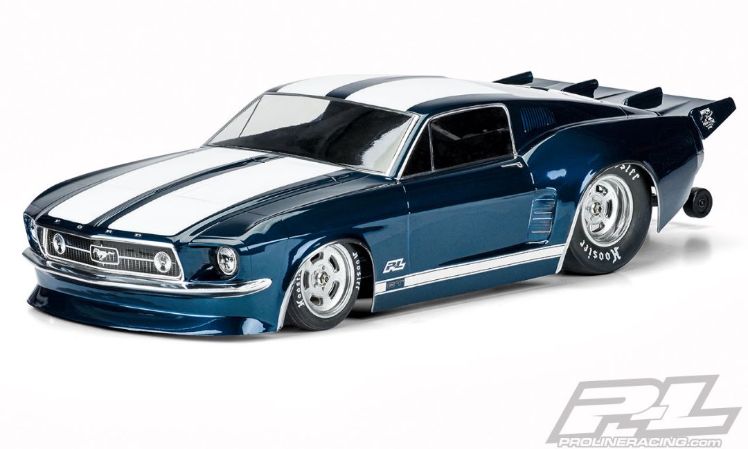 Pro-Line 1967 Ford Mustang Clear Body Losi 22S, Slash, DR10 drag