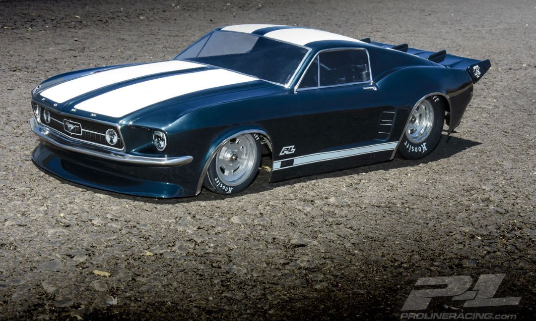 Pro-Line 1967 Ford Mustang Clear Body Losi 22S, Slash, DR10 drag - Click Image to Close