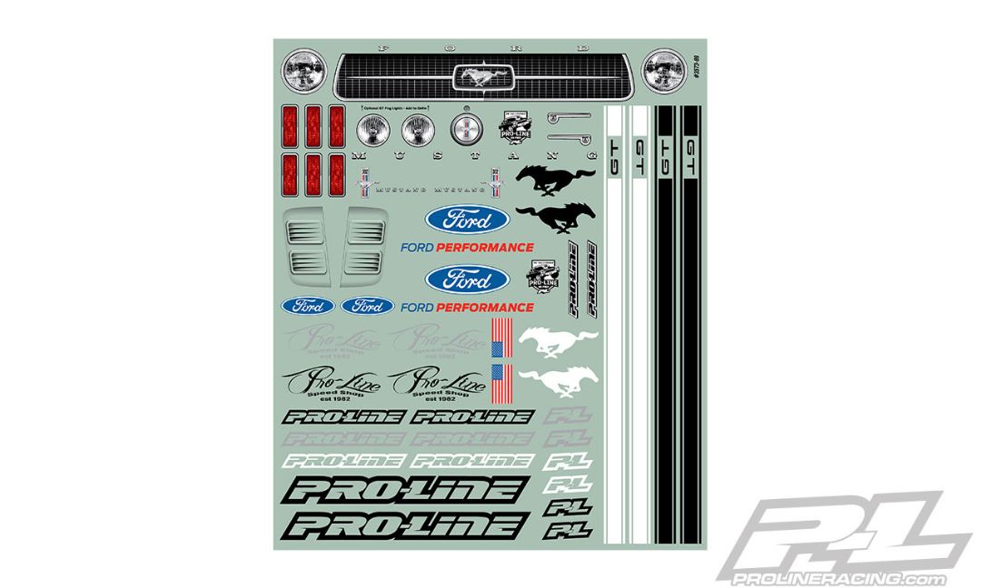 Pro-Line 1967 Ford Mustang Clear Body Losi 22S, Slash, DR10 drag