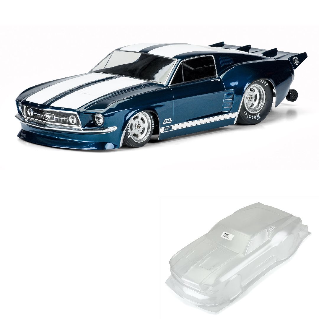 Pro-Line Racing 1967 Ford Mustang Clear Body for SC Drag
