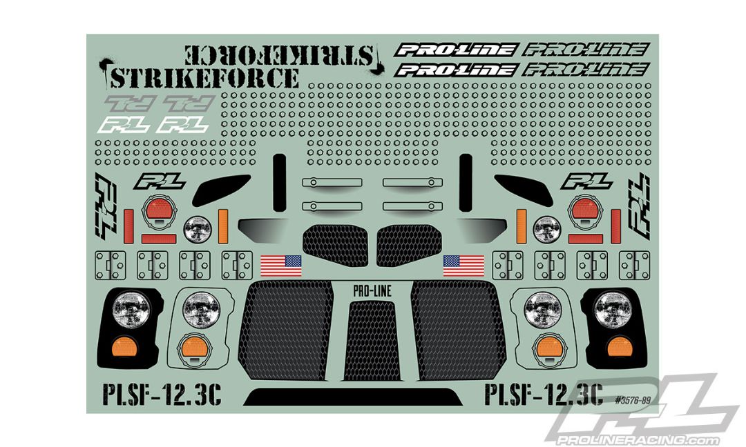 Pro-Line Strikeforce Clear Body for 12.3" (313mm) Scale Crawlers