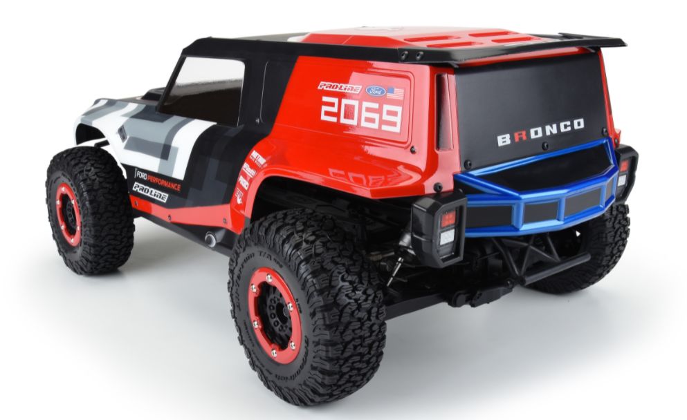 Pro-Line Ford Bronco R Clear Body for SCT - Click Image to Close