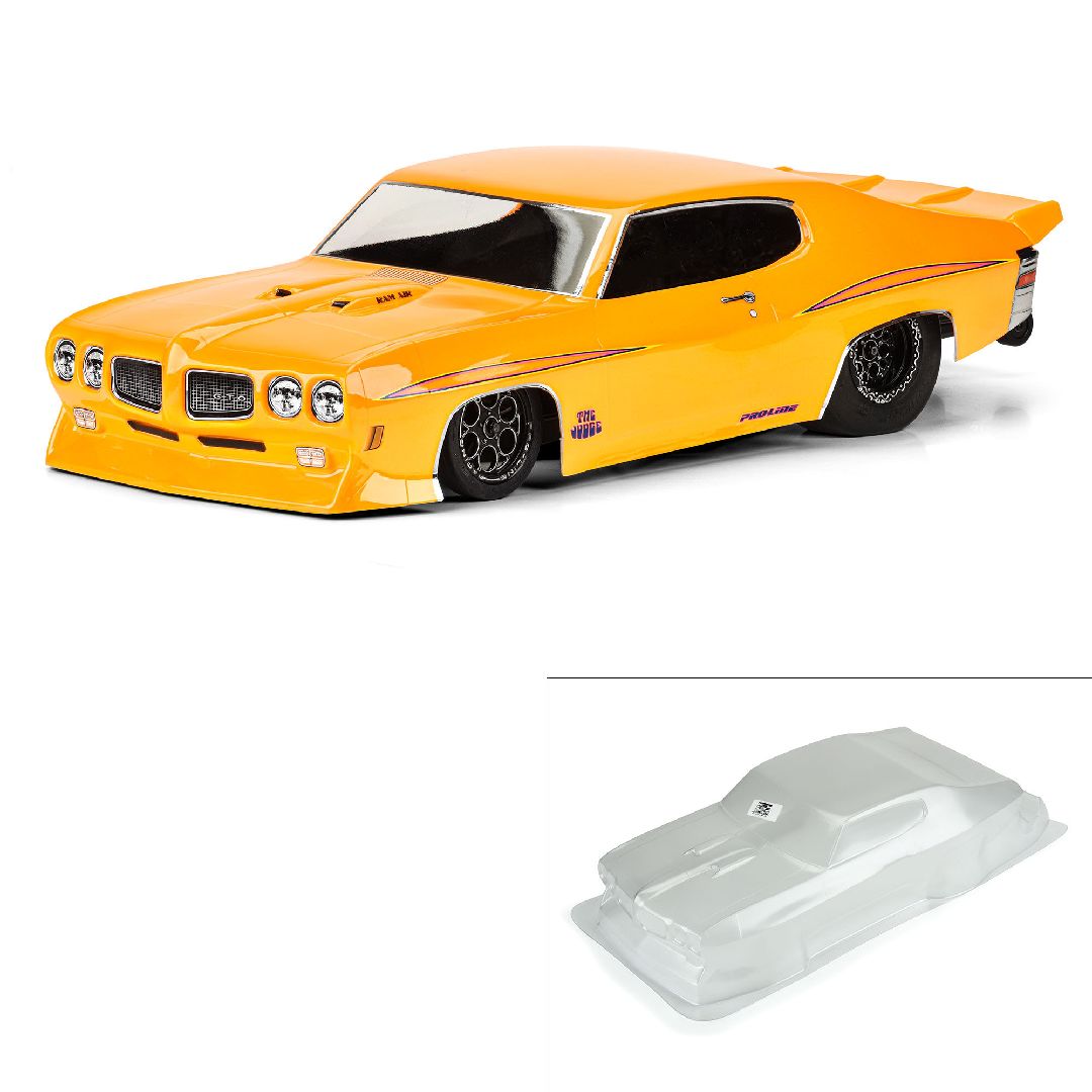 Pro-Line 1/10 1970 Pontiac GTO Judge Clear Body: Drag Car