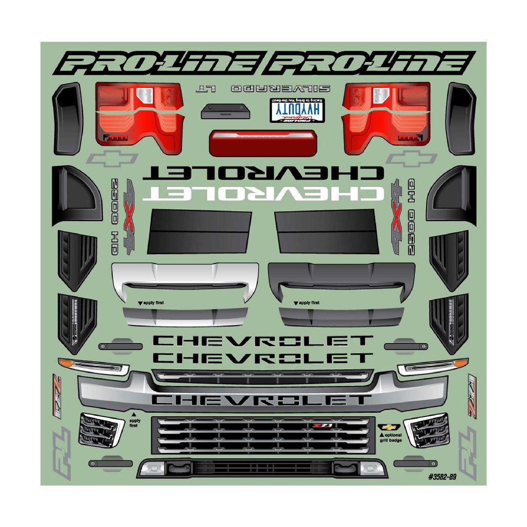 Pro-Line 2021 Chevrolet Silverado 2500 HD Clear Body
