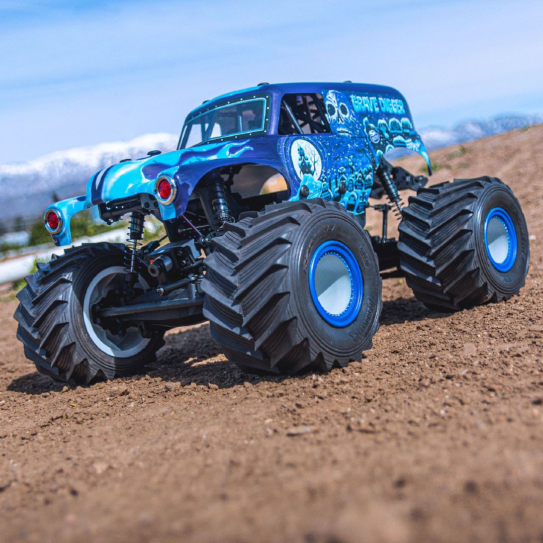 Pro-Line 1/10 Grave Digger Ice (Blue) Painted Body Set: LMT