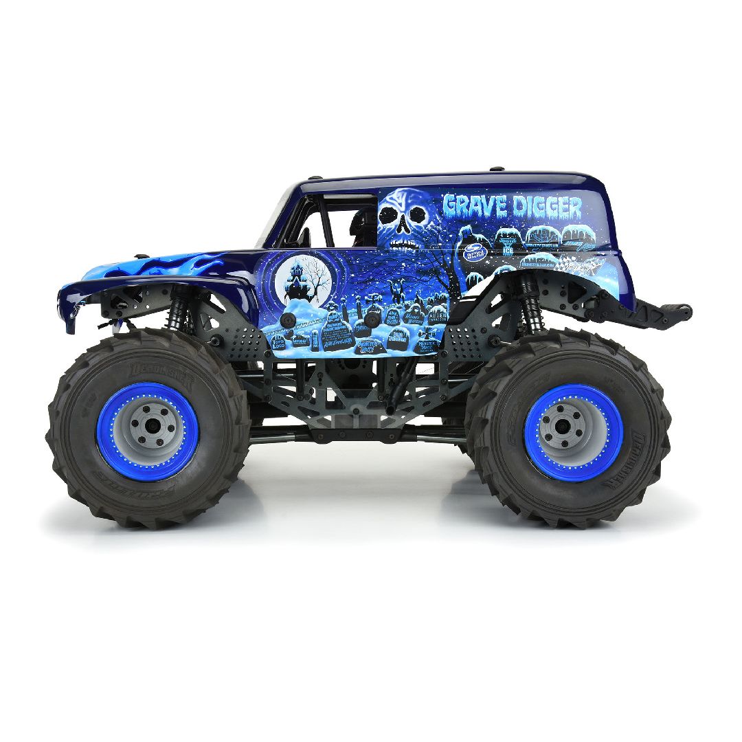 Pro-Line 1/10 Grave Digger Ice (Blue) Painted Body Set: LMT