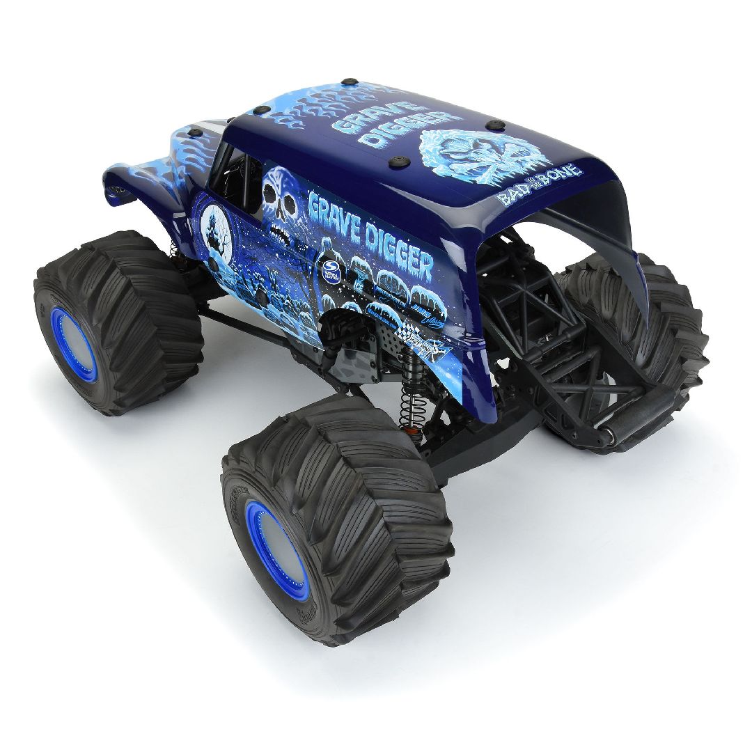 Pro-Line 1/10 Grave Digger Ice (Blue) Painted Body Set: LMT