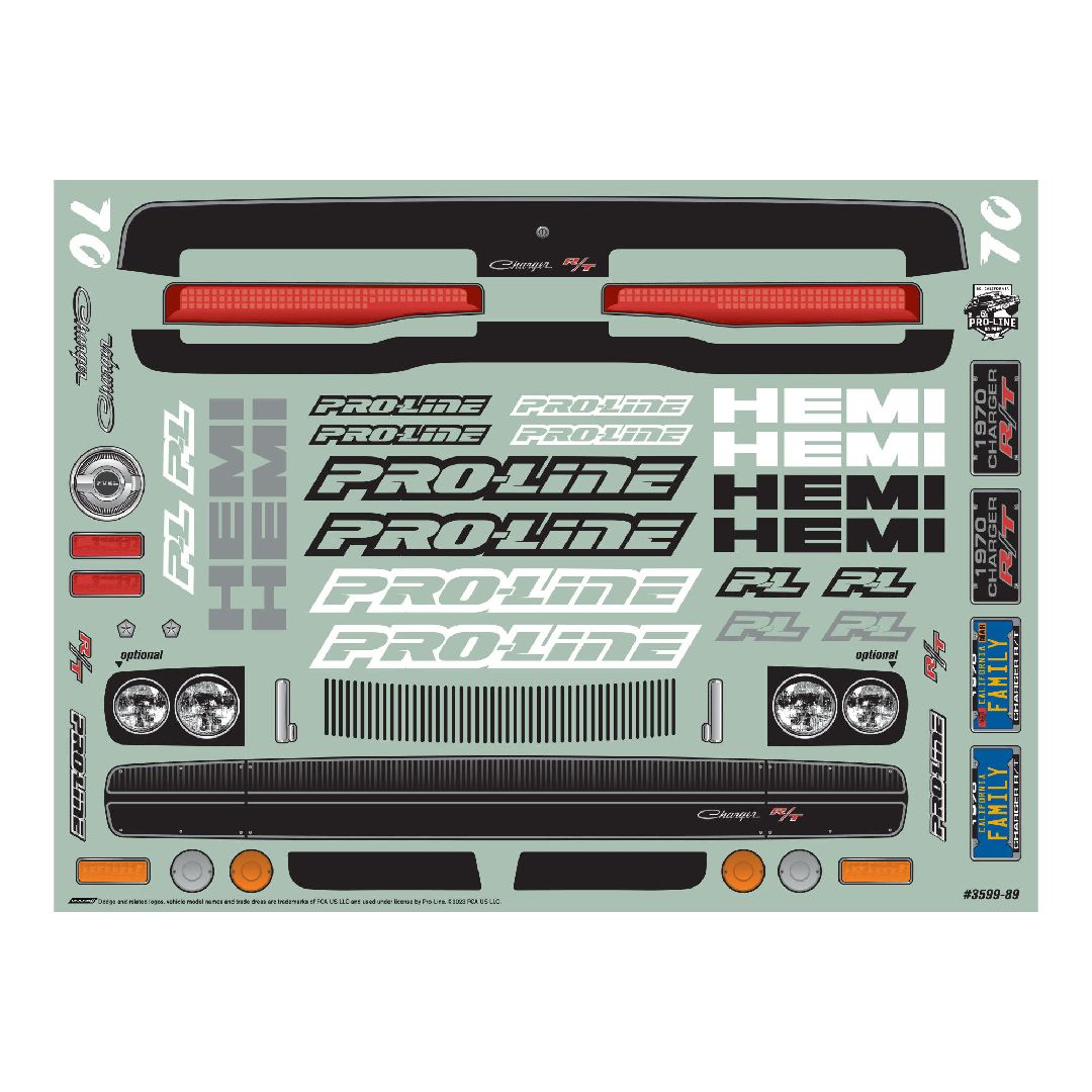 Pro-Line Racing 1/10 1970 Dodge Charger Clear Body: Drag Car